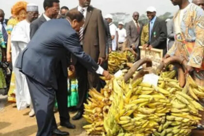 Le Président de la République du Cameroun, S.E. Paul Biya à la fête internationale de la banane-plantain