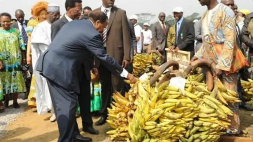 Le Président de la République du Cameroun, S.E. Paul Biya à la fête internationale de la banane-plantain