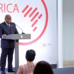 Nana Akufo-Addo, le président ghanéen, au Foco África, à Madrid, le 29 mars 2021. © Zipi / EFE/ SIPA