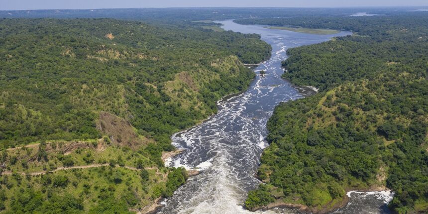 Les chutes Murchison ou chutes Kabarega, sur le Nil, dans le parc national de Murchison Falls en Ouganda, entre le lac Kyoga et le lac Albert. © Guenterguni/Getty Images