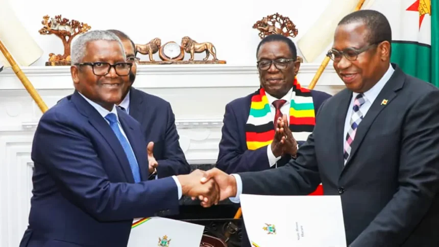 Energie, ciment, calcaire, pétrole : Aliko Dangote relance un investissement de 1 milliard de dollars au Zimbabwe 1 Energie, ciment, calcaire, pétrole : Aliko Dangote relance un investissement de 1 milliard de dollars au Zimbabwe