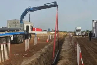 Gaz-Sénégal: la première section du pipeline de GTA posée
