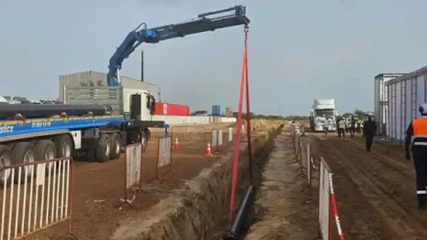 Gaz-Sénégal: la première section du pipeline de GTA posée